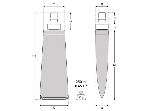 Hydra Cell 250 Ml (HydraPak) - Soft flask - 8,45 oz
