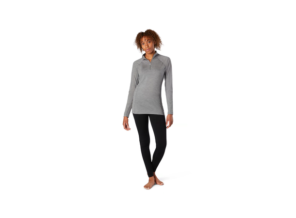 All-Season Merino Baselayer 1/4 Zip W's Light Gray Heather L