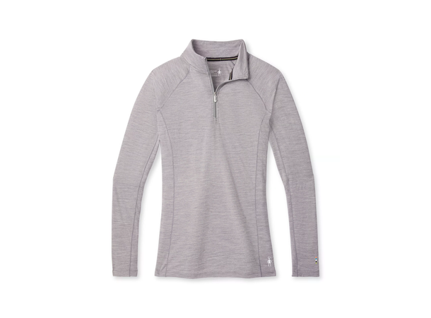 All-Season Merino Baselayer 1/4 Zip W's Light Gray Heather L
